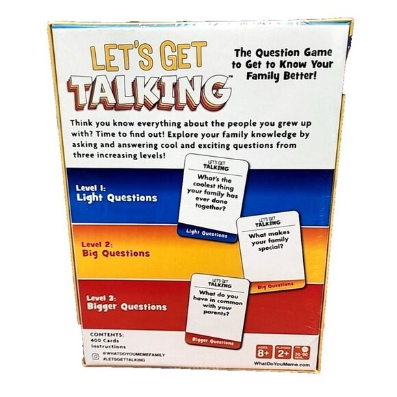 Let's Get Talking – The Question Game to Get To Know Your Family Better New Box - Picture 5 of 10